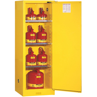 Armoire de s&eacute;curit&eacute; pour produits inflammables EX Slimline Sure-Grip , 22 gal., 1 Porte(s), 23,25" La x 65" h x 18" p Cintas