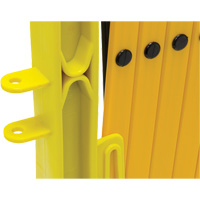 Xpandit Barricade, 36" H x 11.5' L, Black/Yellow Cintas