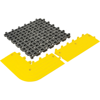 ErgoDeck&reg; General Purpose No. 564 Matting, PVC, 1-1/2' W x 1-1/2' L, 7/8" Thick, Charcoal Cintas