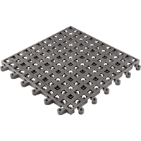 ErgoDeck&reg; General Purpose No. 564 Matting, PVC, 1-1/2' W x 1-1/2' L, 7/8" Thick, Charcoal Cintas