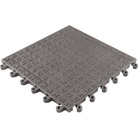 ErgoDeck&reg; Soft No. 566 Matting, PVC, 1-1/2' W x 1-1/2' L, 7/8" Thick, Charcoal Cintas