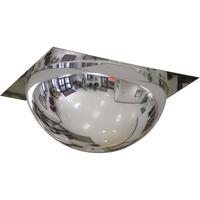 Drop-In Ceiling Panel Dome, Full Dome, Open Top, 24" Diameter Cintas