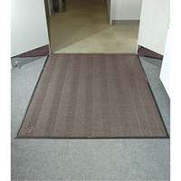 Waterhog&reg; Eco Elite Matting, Wiper/Scraper, 4' x 6' x 3/8", Chestnut Brown Cintas