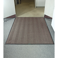 Waterhog&reg; Eco Elite Matting, Wiper/Scraper, 6' x 6' x 3/8", Chestnut Brown Cintas