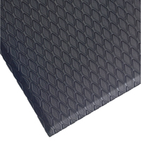 Cushion Max Mats, Diamond, 2' x 3' x 5/8", Charcoal, Nitrile/PVC Cintas