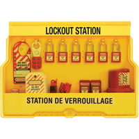 Electrical Focus Lockout Stations, Thermoplastic Padlocks, 16 Padlock Capacity, Padlocks Included Cintas