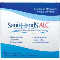 Lingettes antimicrobiennes pour les mains Sani-Hands ALC, Pochette Cintas