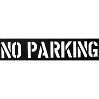 Pochoirs pour parc de stationnement, Anglais, 12" Cintas