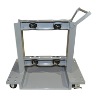 Mobile Cylinder Supports, Polyolefin Wheels, 24" W x 40" L Base, 1600 lbs. Cintas