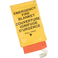 Couvertures ignifuges d'urgence, Fibre de verre, 72"lo x 72"la Cintas