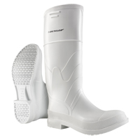 Bottes blanches, PVC, Embout Acier, Pointure 6, Semelle R&eacute;sistant aux perforations Cintas