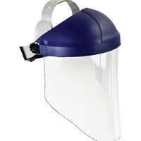 Ratchet Headgear with Faceshield, Polycarbonate, Ratchet Suspension Cintas
