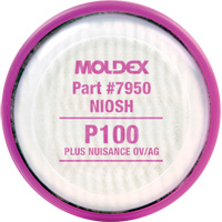 Disque filtre contre les particules, Filtre contre les particules/Filtre contre les particules avec suppresion de vapeurs nuisibles, Filtre N95/Vapeurs organiques/Gaz acides/P100/Filtre P100/Filtre R95 Cintas