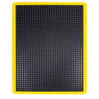 Anti-Fatigue Dome Matting, Bubbled, 2' x 3' x 1/2", Black, Rubber Cintas