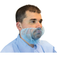 Disposable Beard Covers, Polypropylene, Blue Cintas