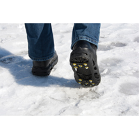 Heavy-Duty Anti-Slip Ice Cleats, Steel, Stud Traction, Medium Cintas