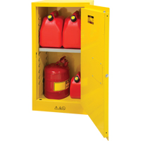 Flammable Storage Cabinet, 16 gal., 1 Door, 23" W x 44" H x 18" D Cintas