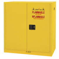 Flammable Storage Cabinet, 24 gal., 2 Door, 43" W x 44" H x 12" D Cintas