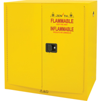 Flammable Storage Cabinet, 30 gal., 2 Door, 43" W x 44" H x 18" D Cintas