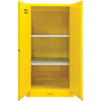 Armoire pour produits inflammables, 60 gal., 2 Porte(s), 34" La x 65" h x 34" p Cintas