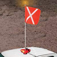 Support porte-drapeau Safety Whip, Fixation Aimant Cintas