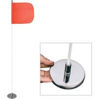 Safety Whip&reg; Light-Duty Whips, Magnet Mount, 5' High, Orange Cintas