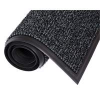 Tapis Astro-Plus, Poly&eacute;thyl&egrave;ne, Grattoir Type, Motif Textur&eacute;, 3-3/10' x 4', Charbon Cintas