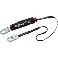 Pro Pack Hot Work Shock-Absorbing Lanyard, 6', Snap Hook Center, Snap Hook Leg Ends, Kevlar&reg; Cintas