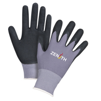Gants ZX-1 de premi&egrave;re qualit&eacute; compatibles avec les &eacute;crans tactiles, 8/Moyen, R&ecirc;vetement Nitrile/Mousse de nitrile, Calibre 15, Enveloppe en Nylon Cintas