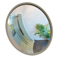 Convex Mirror with Bracket, Indoor/Outdoor, 12" Diameter Cintas