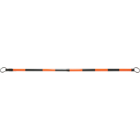 Retractable Cone Bar, 7' 5" Extended Length, Black/Orange Cintas