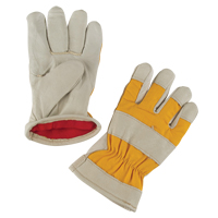 Premium Winter-Lined Work Gloves, Medium, Grain Pigskin Palm, Foam Fleece Inner Lining Cintas