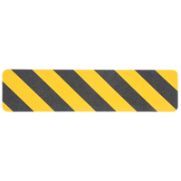 Premium Anti-Skid Tape, 6" x 24", Black & Yellow Cintas