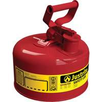 Bidons s&eacute;curitaires, Type I, Acier, 1 gal. US, Rouge, Homologu&eacute; FM/List&eacute; UL/ULC Cintas