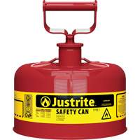 Bidons s&eacute;curitaires, Type I, Acier, 1 gal. US, Rouge, Homologu&eacute; FM/List&eacute; UL/ULC Cintas