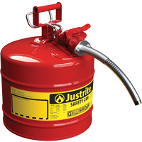 Bidons s&eacute;curitaires AccuFlow, Type II, Acier, 5 gal. US, Rouge, Homologu&eacute; FM/List&eacute; UL/ULC Cintas