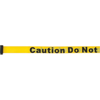 Tape Cassettes for Build-Your-Own Crowd Control Barriers, Caution Do Not Enter, 7', Yellow Tape Cintas