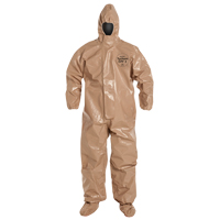 Combinaison de protection Tychem 5000 avec capuchon, Petit, Brun Cintas