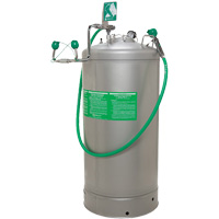 Stations portatives de douche oculaire, Pressuris&eacute;, Capacit&eacute; 37 gal., Conformit&eacute; ANSI Z358.1 Cintas