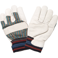 Abrasion-Resistant Winter-Lined Work Gloves, Medium, Grain Cowhide Palm, Cotton Fleece Inner Lining Cintas
