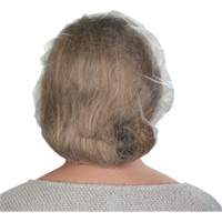 Non-Woven Bouffant Caps, Polypropylene, 21"/Large, White Cintas