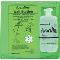 Support mural pour solution saline de douche oculaire, Simple Cintas