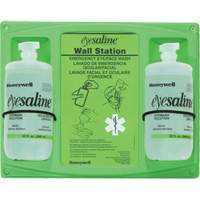 Saline Eyewash Wall Station, Double Cintas