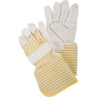 Gants d'ajusteur &agrave; paume renforc&eacute;e, Grand, Paume en Cuir fleur de vache, Doublure en Coton Cintas