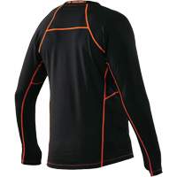 Maillots thermiques &agrave; manches longues, Hommes, Moyen, Noir Cintas