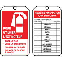 Safety Tags, Cardstock, 3-1/8" W x 5-7/8" H, French Cintas