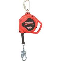Rebel Self Retracting Lifeline, 33', Galvanized Steel, Swivel Cintas