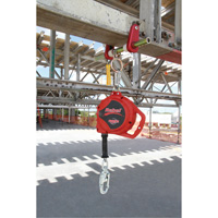 Rebel Self Retracting Lifeline, 33', Galvanized Steel, Swivel Cintas