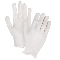 Mediumweight Inspection Gloves, Poly/Cotton, Hemmed Cuff, Men's Cintas