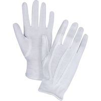 Parade/Waiter's Gloves, Cotton, Hemmed Cuff, Small Cintas
